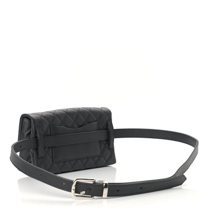 Chanel Grained Calfskin Quilted 2.55 Reissue Flap Belt Bag Clutch Black 3 of 10