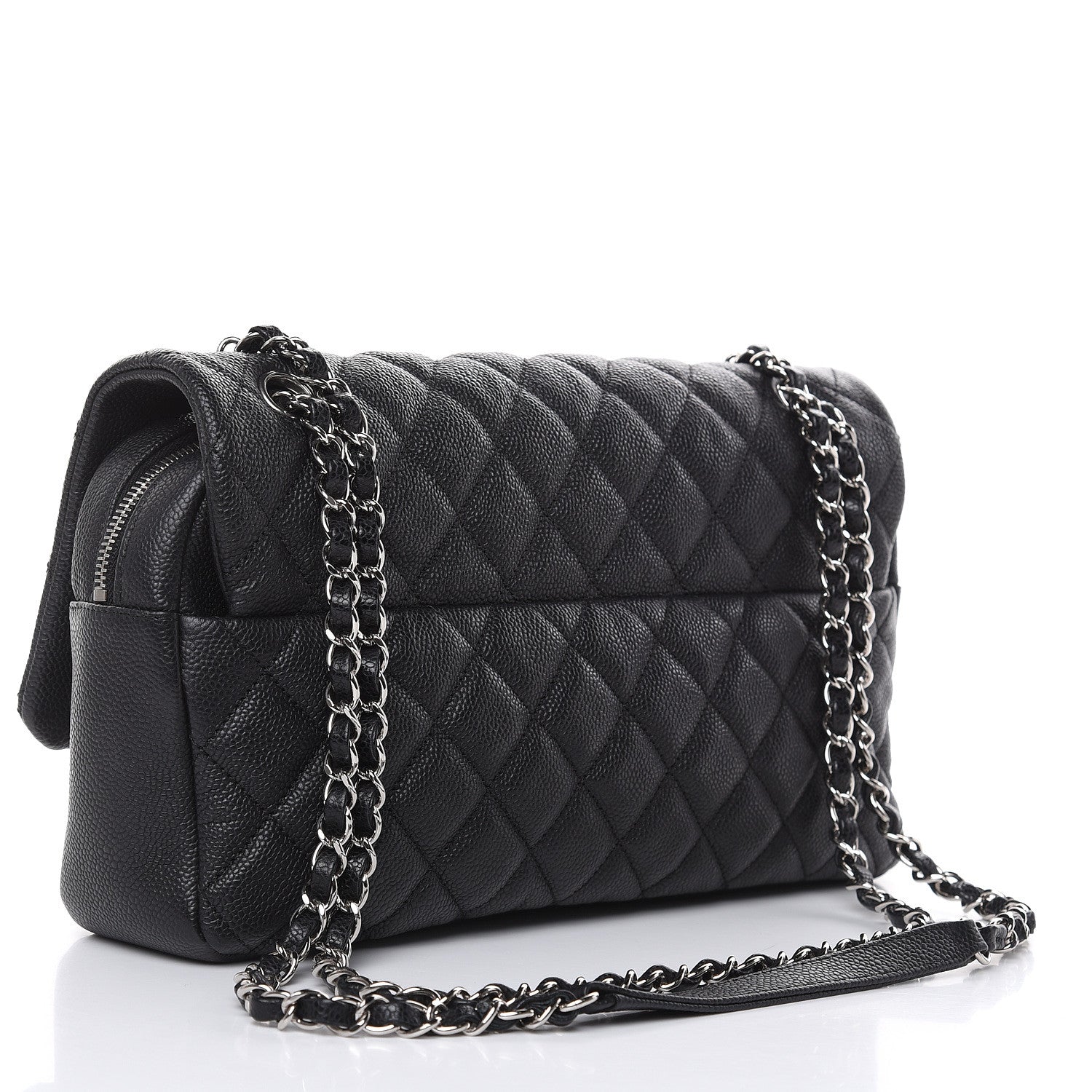 Chanel Caviar Quilted Jumbo Easy Flap Black 3 of 11
