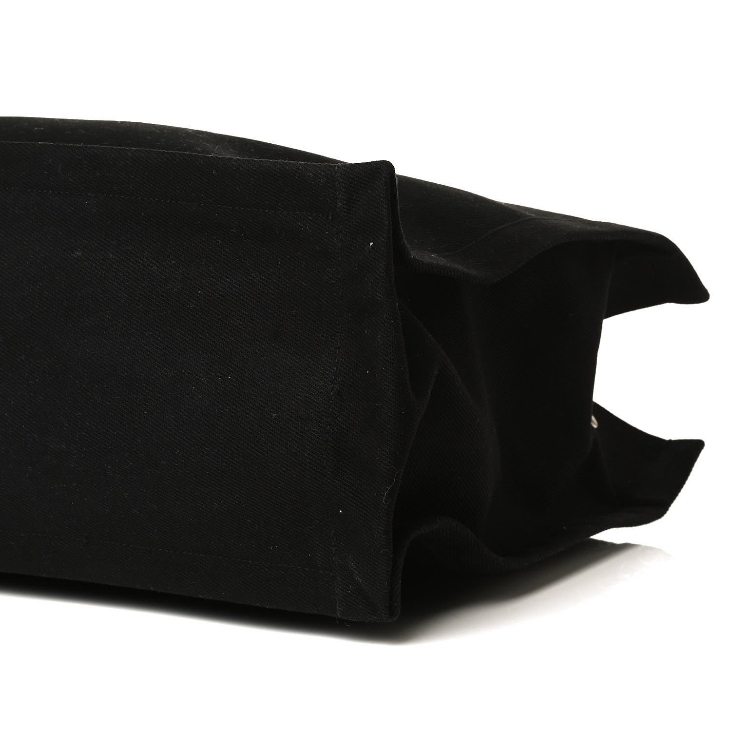 Saint Laurent Linen Calfskin Rive Gauche Tote Black 9 of 18