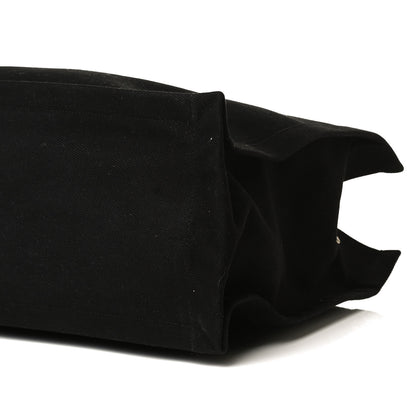 Saint Laurent Linen Calfskin Rive Gauche Tote Black 9 of 18