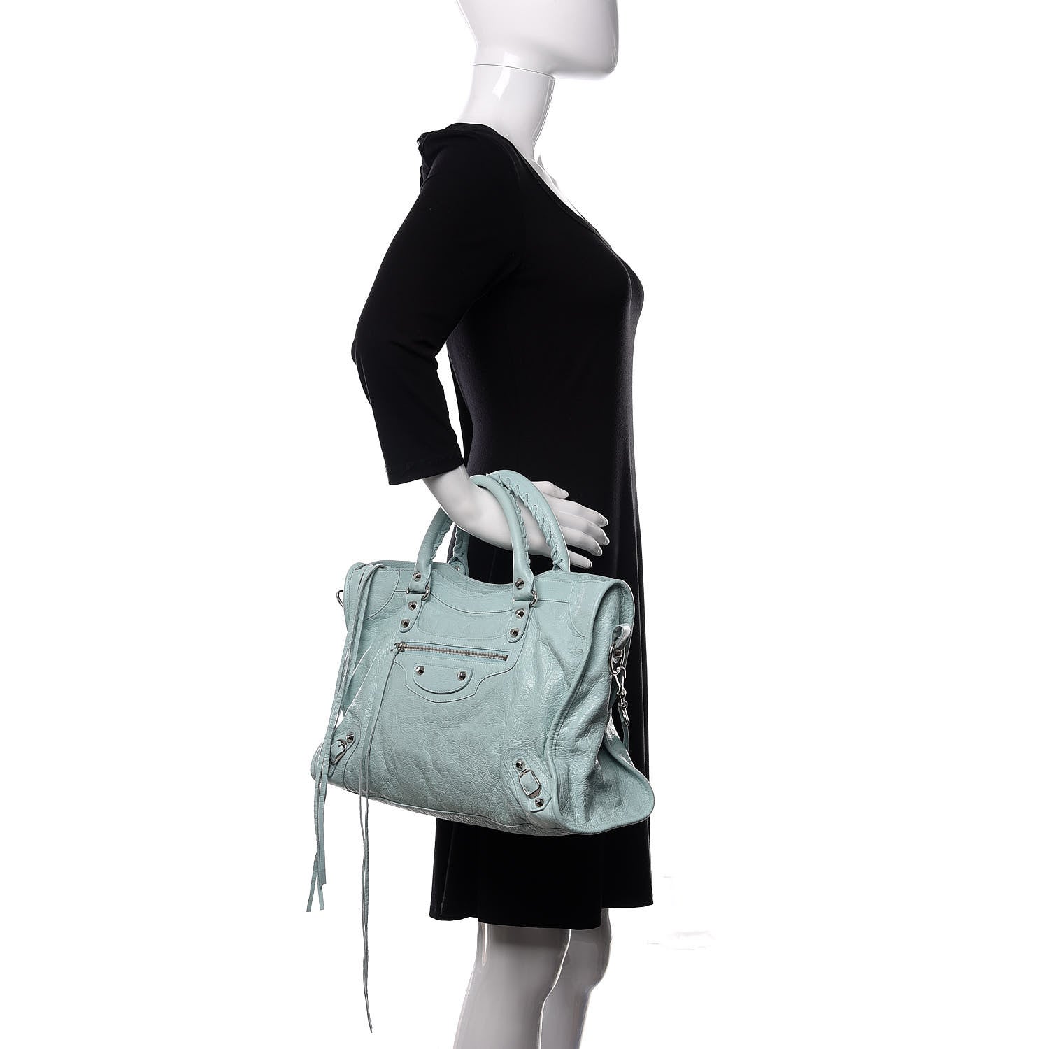 Balenciaga Agneau Classic Silver Hardware City Maldives 3 of 12