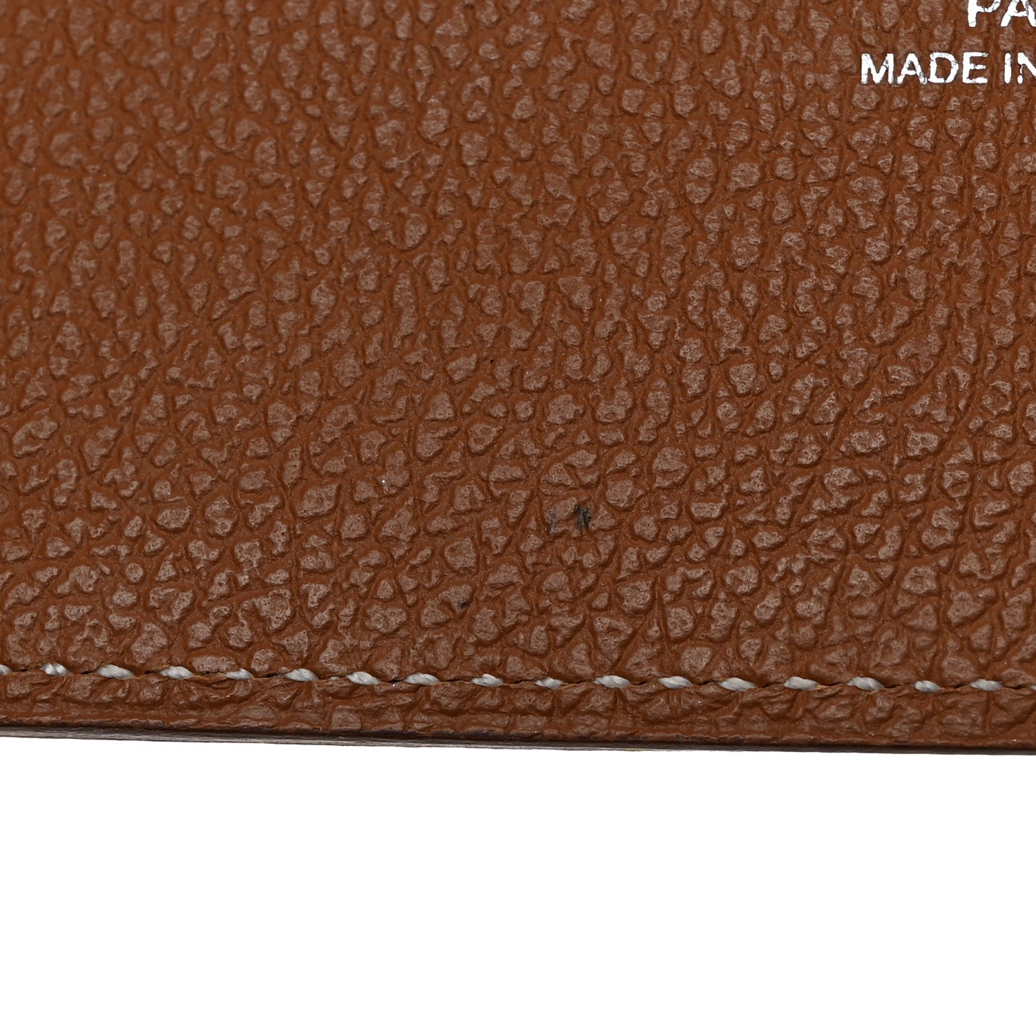 Hermes Evercolor MC2 Magellan Passport Holder Gold 8 of 11