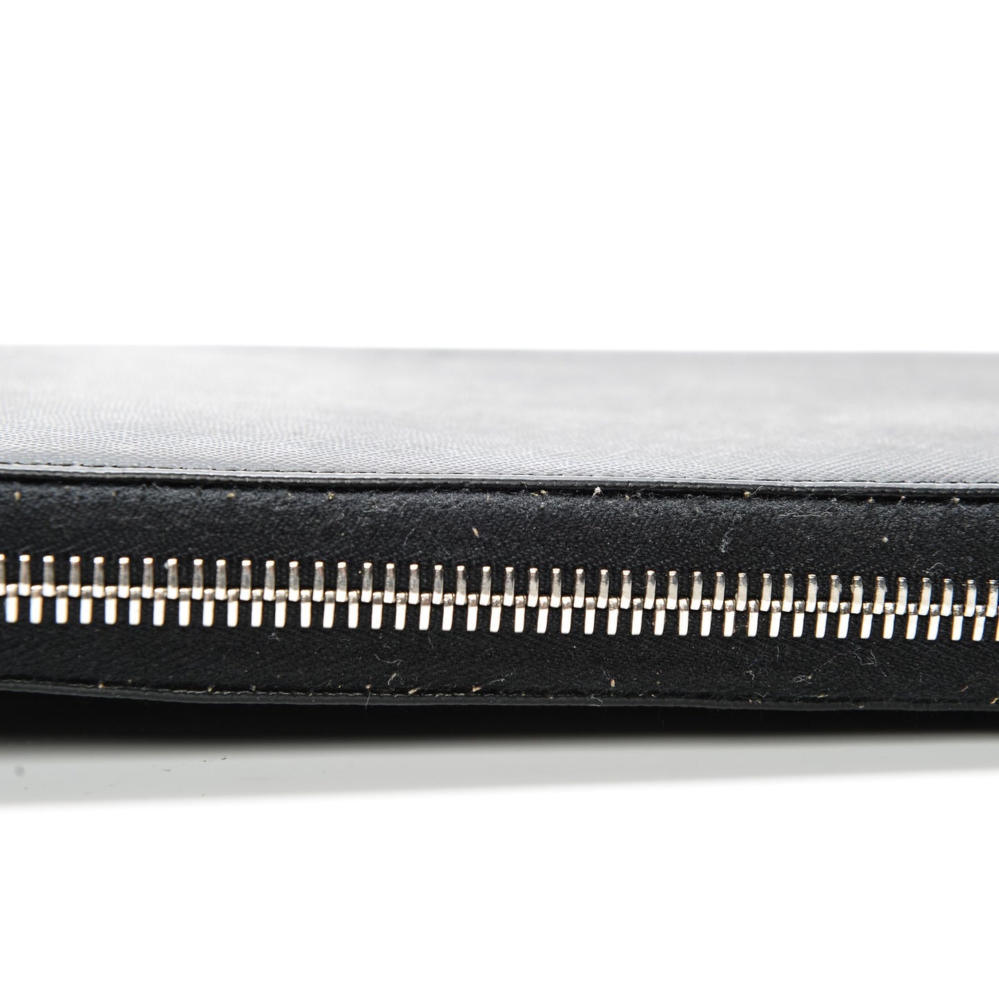 Saffiano Large Zip Around Travel Wallet Nero Black