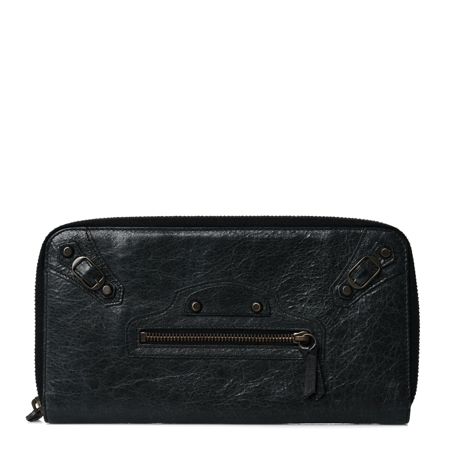 Balenciaga Agneau Classic Hardware Compagnon Wallet Black 1 of 10