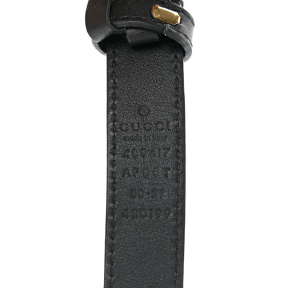 Gucci Calfskin Double G 20mm Belt 80 32 Black 3 of 5