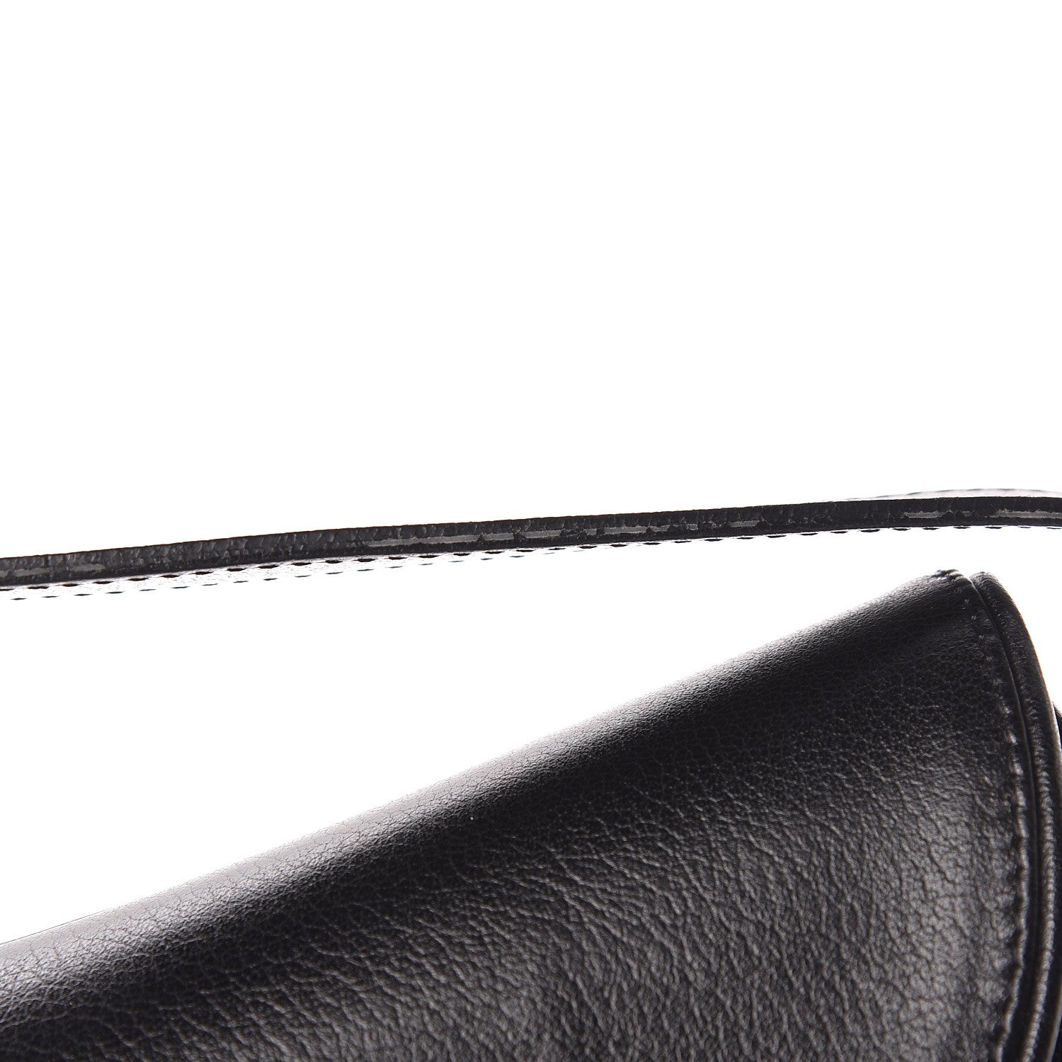 Christian Dior Calfskin Saddle Bag Black 9 of 12