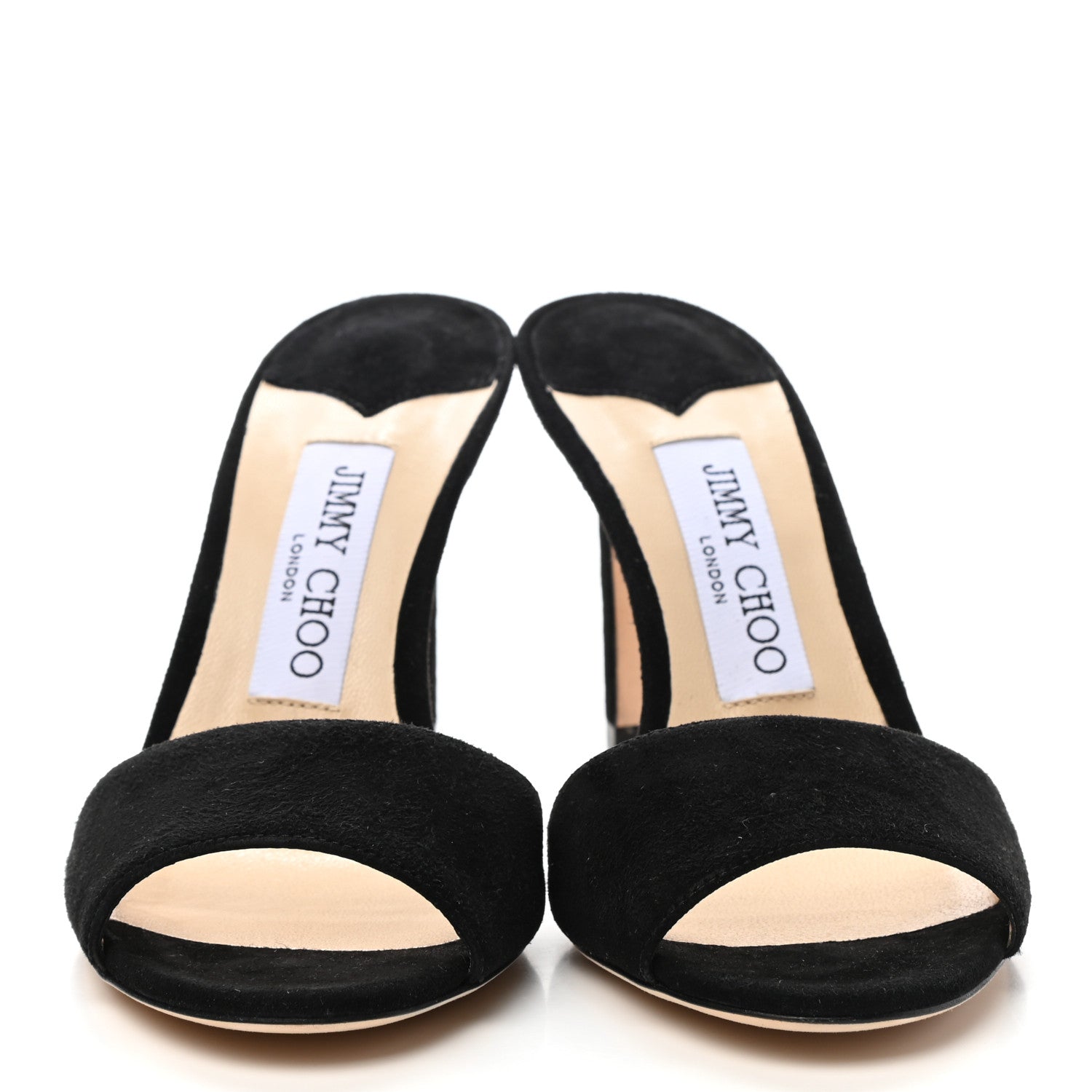 Jimmy Choo Suede Stacey 85 Sandal Pumps 36 Black 2 of 8