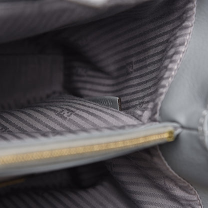 Fendi Vitello Elite Petite 2Jours Tote Grigio Grigio Chiaro 7 of 11