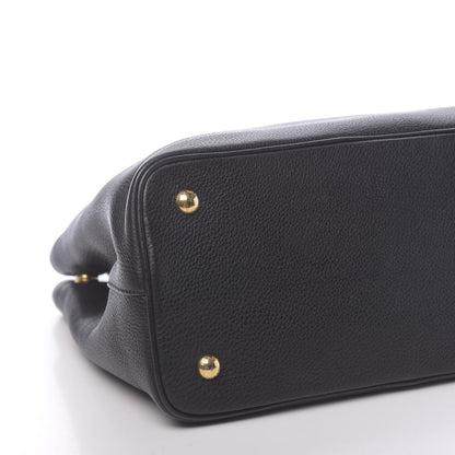 Prada Vitello Daino Tote Black 8 of 10