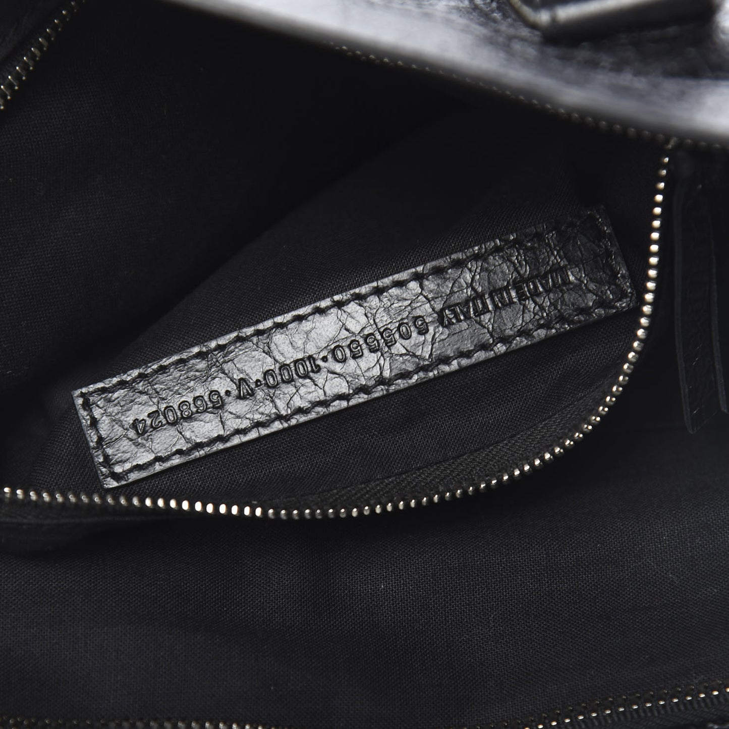 Agneau Classic Silver Hardware City Black