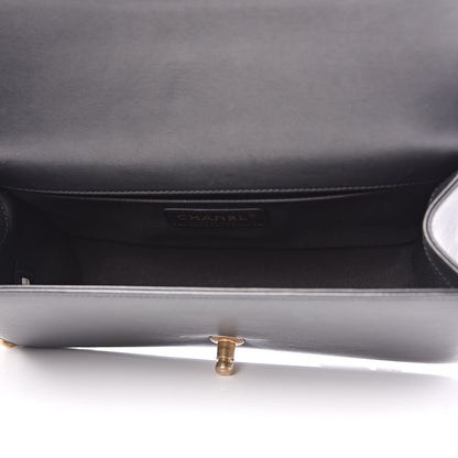 Chanel Lambskin Quilted Medium Boy Flap Black 5 of 13