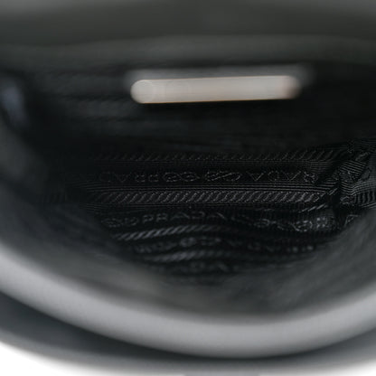 Prada Re-Nylon Saffiano Mini Pocket Single Snap Buckle Messenger Bag Black 5 of 9