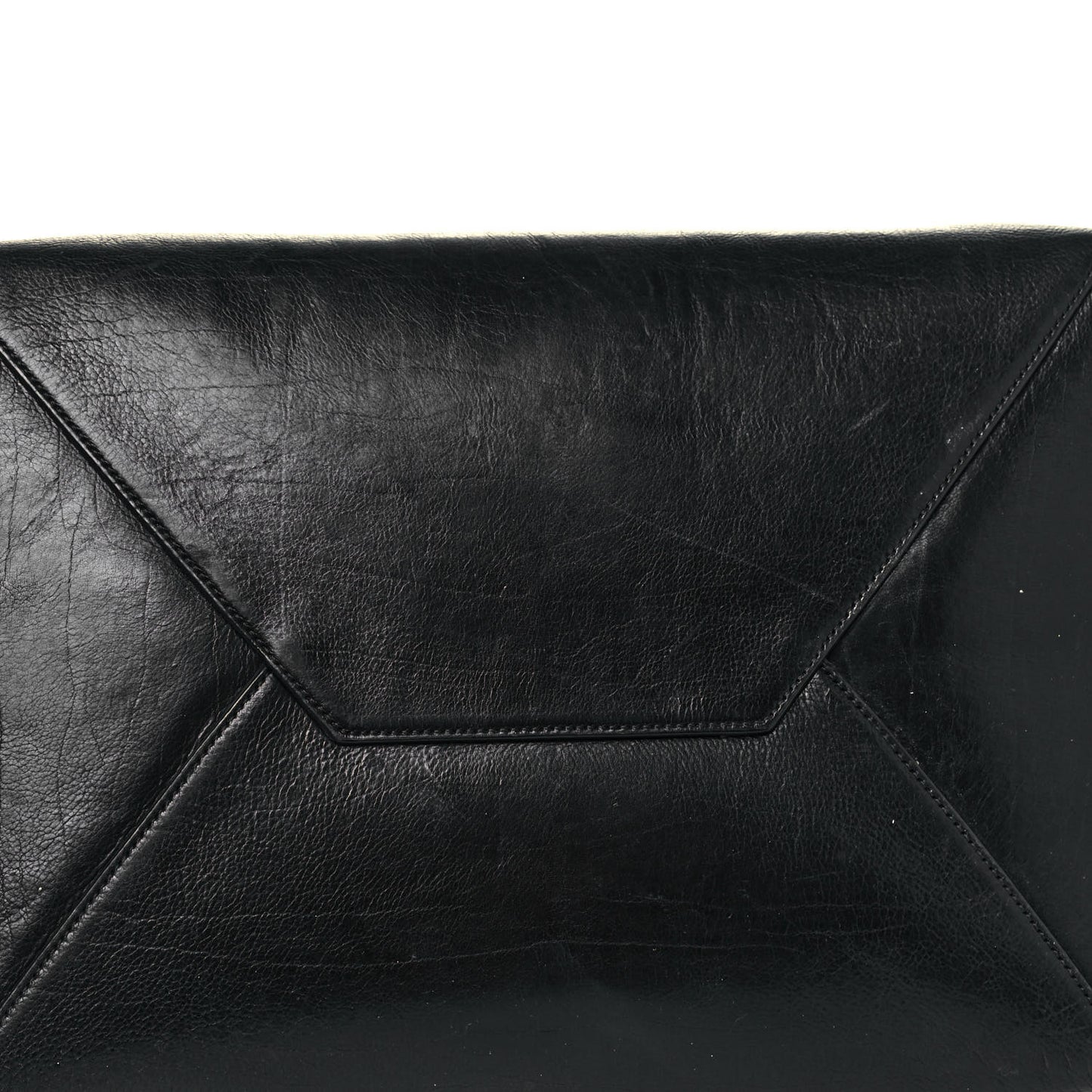 Calfskin Large Clasp Cabas Black