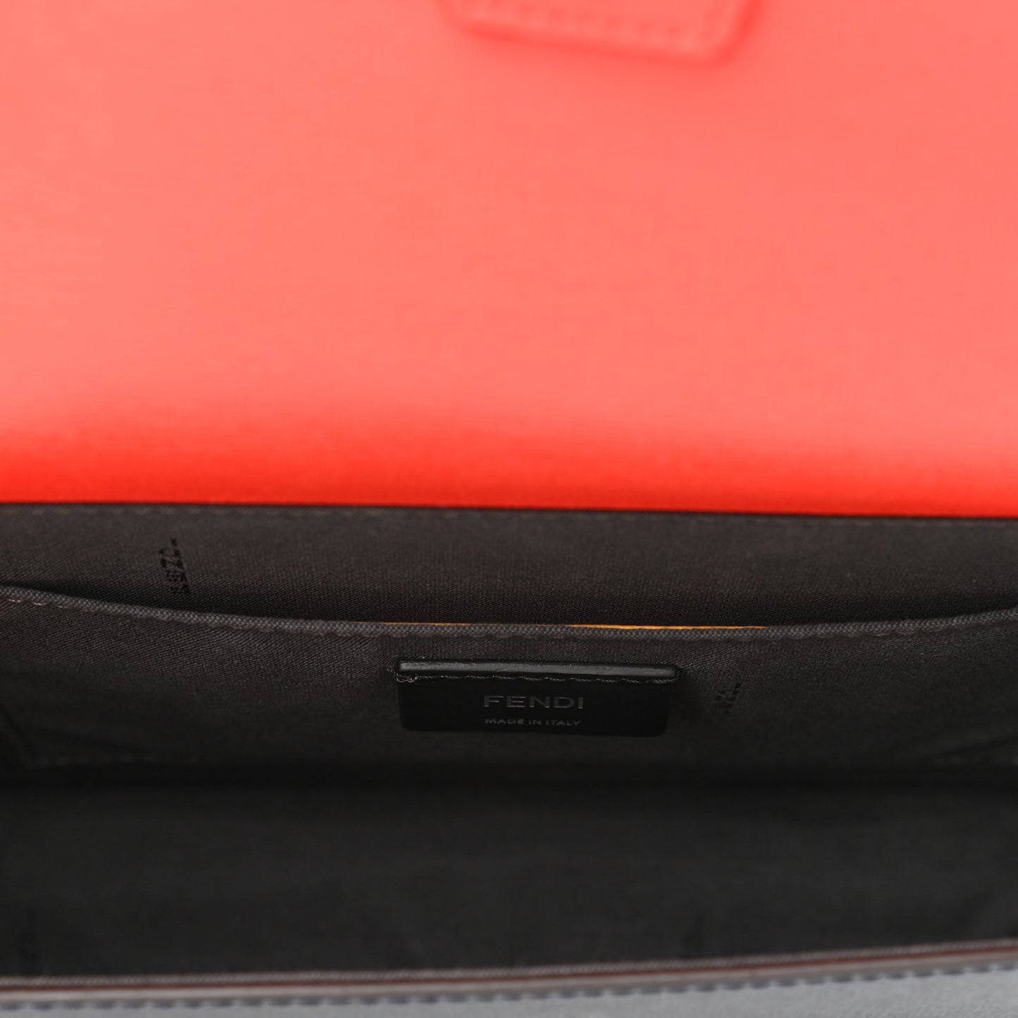 Vitello Elite Flamingo Colorblock Demi Jour Shoulder Bag Papavero Multicolor Asfalto