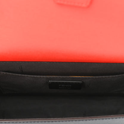 Fendi Vitello Elite Flamingo Colorblock Demi Jour Shoulder Bag Papavero Multicolor Asfalto 5 of 15