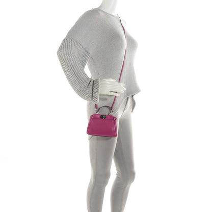 Fendi Nappa Micro Peekaboo Iconic Satchel Magenta 2 of 8