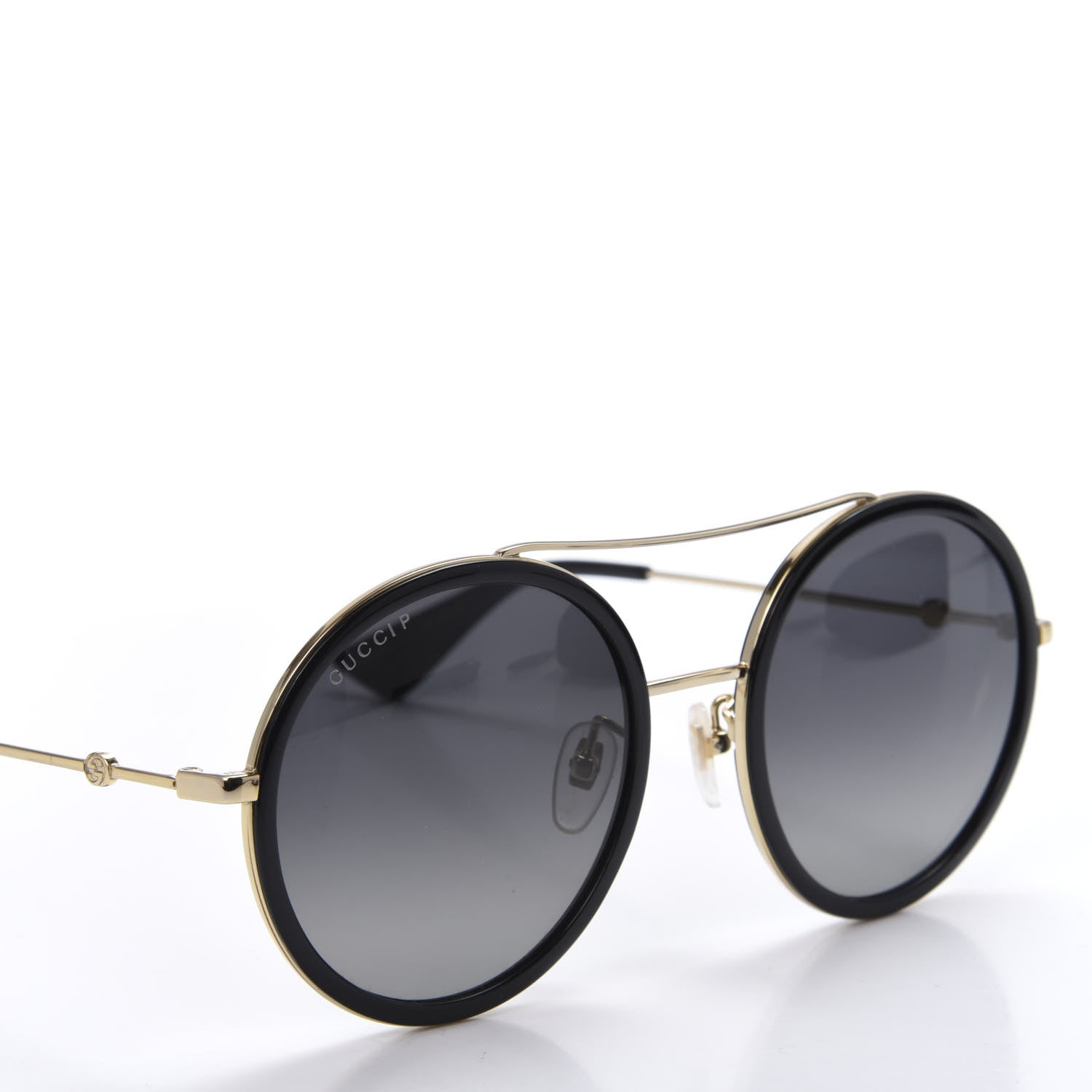 Gucci Round Frame Sunglasses GG0061S Black 7 of 8