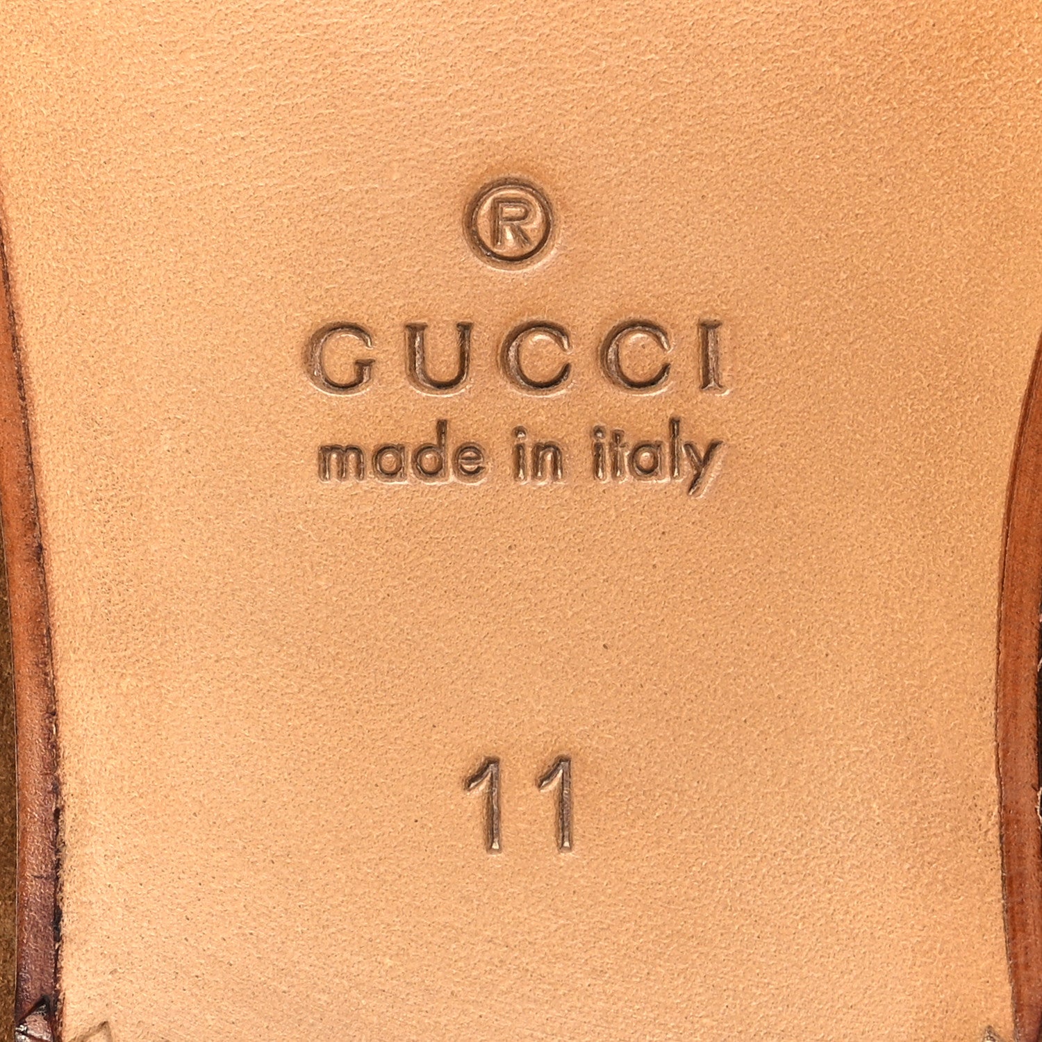 Gucci Suede Horsebit Mens Jordaan Loafers 11 Pepper Brown 8 of 10