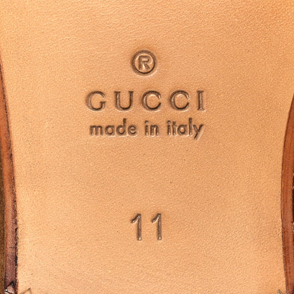 Gucci Suede Horsebit Mens Jordaan Loafers 11 Pepper Brown 8 of 10