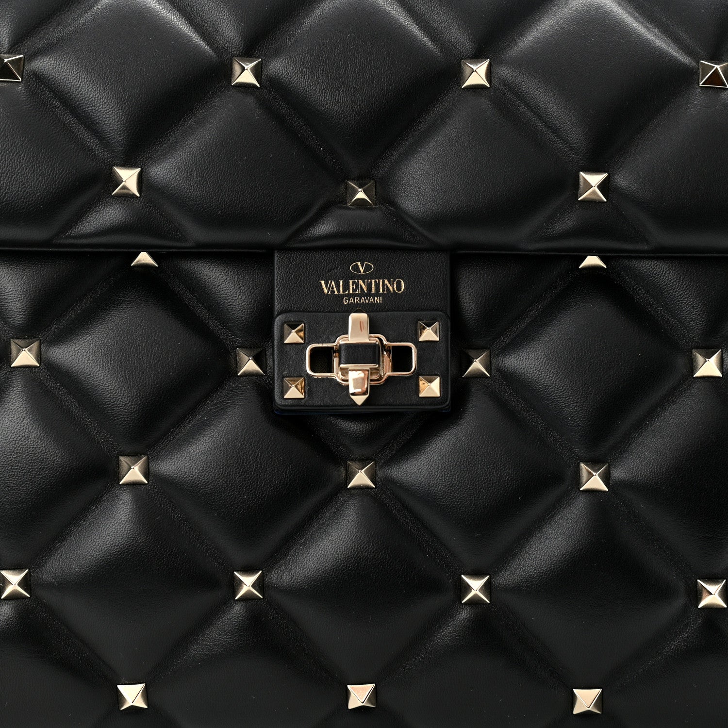 Valentino Garavani Nappa Large Candystud Top Handle Bag Black 7 of 9