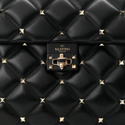 Valentino Garavani Nappa Large Candystud Top Handle Bag Black 7 of 9