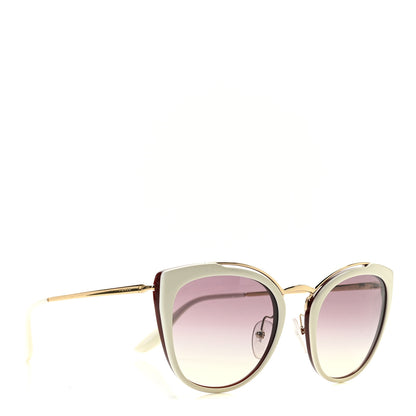 Prada Cat Eye Sunglasses SPR 20U White 3 of 7