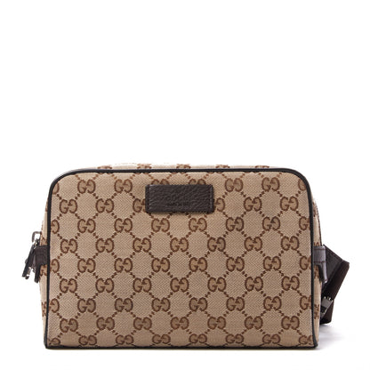 Gucci Monogram Belt Bag Dark Brown 1 of 9