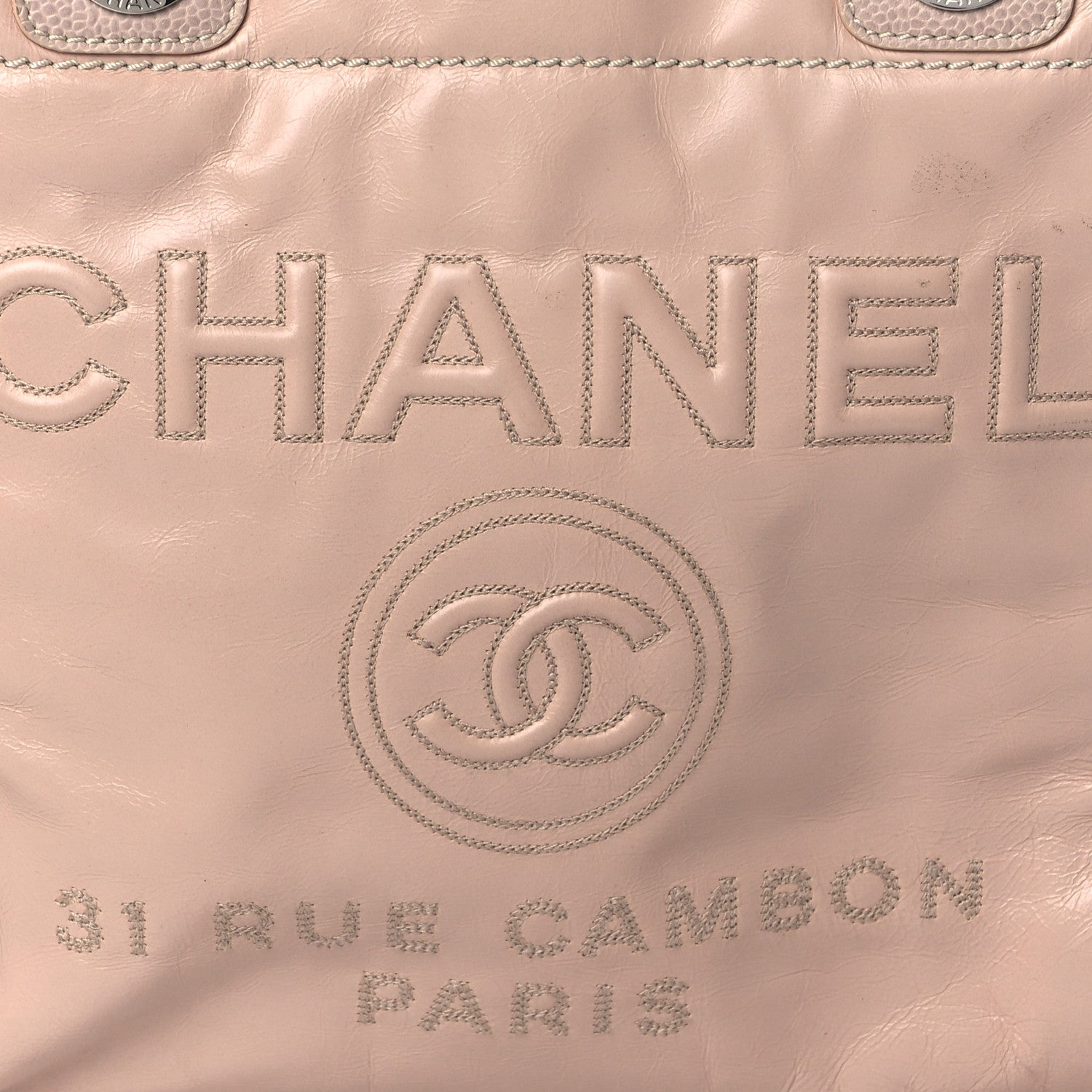 Chanel Glazed Calfskin Mini Deauville Tote Light Pink 7 of 9