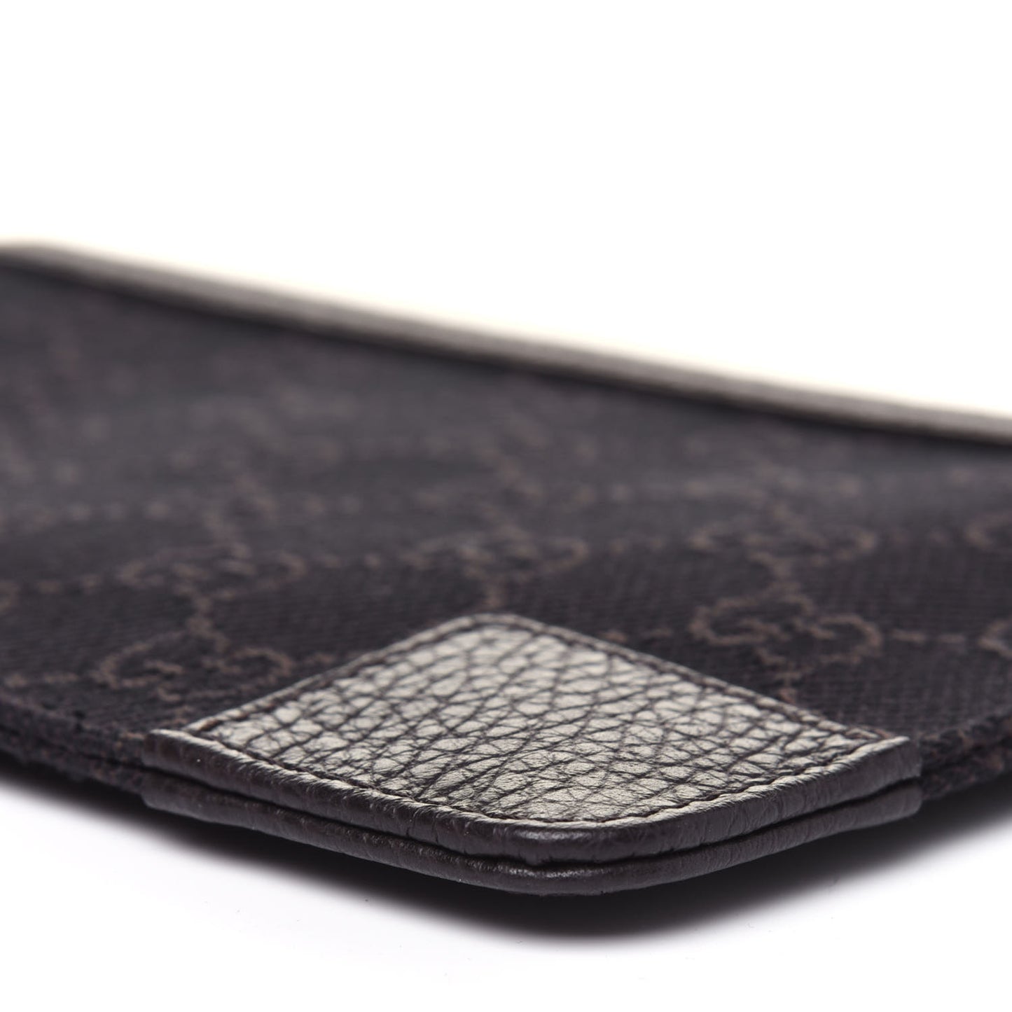 Monogram Zip Pouch Dark Brown