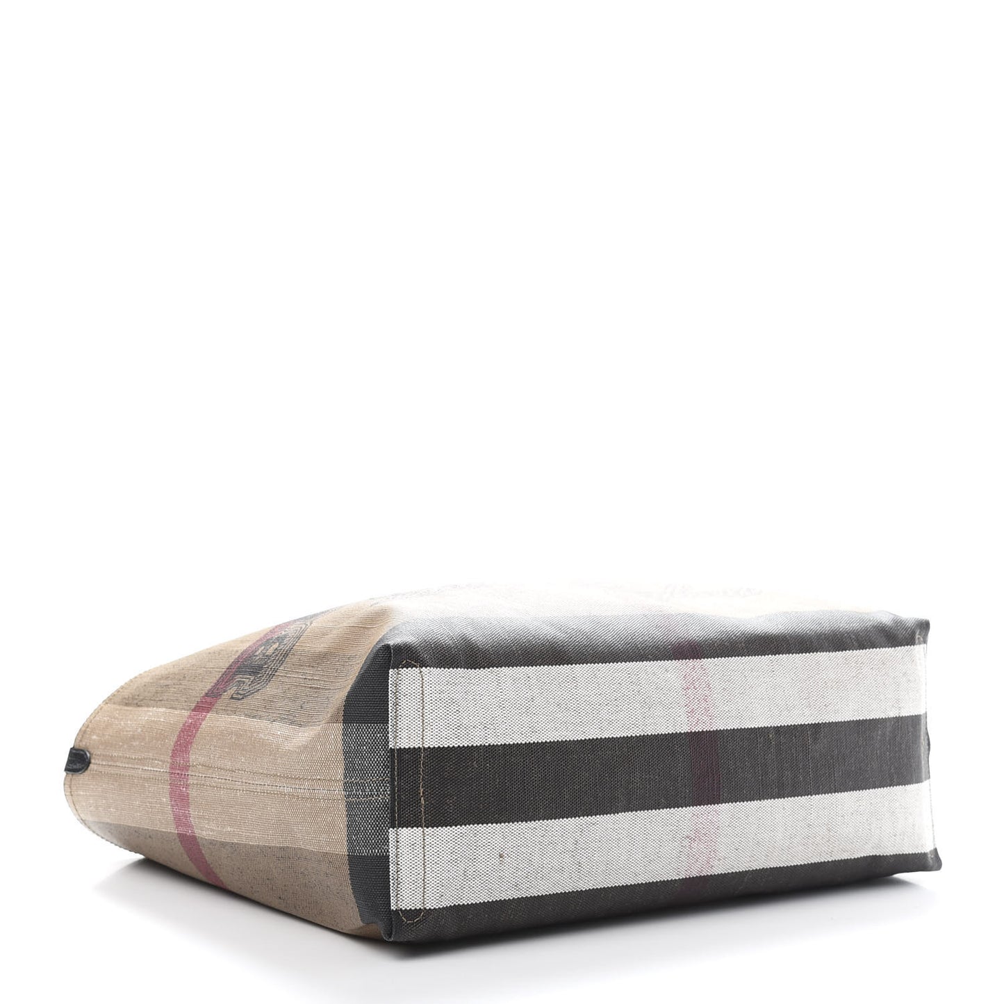 Coated Canvas Mega Check Medium Doodle Tote Black