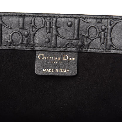 Christian Dior Oblique Calfskin Embossed Book Tote Black 6 of 12
