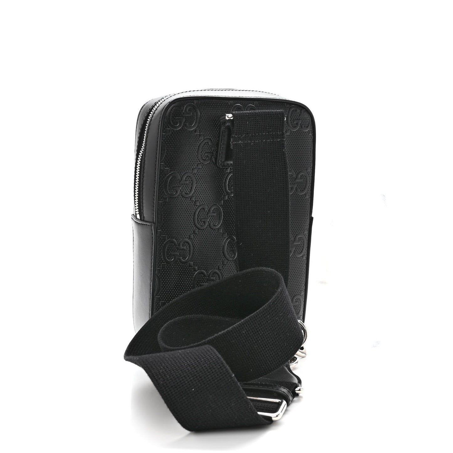 Calfskin GG Tennis Embossed Sling Backpack Black