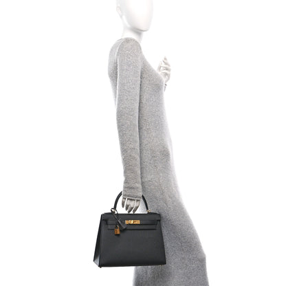 Hermes Epsom Kelly Sellier 28 Black 2 of 13