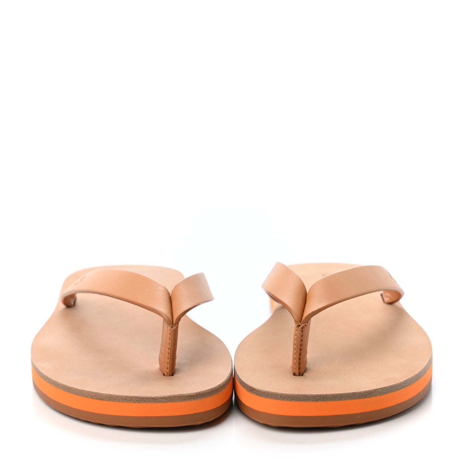 Hermes Calfskin Summer Thong Sandals 37 Naturel 2 of 4