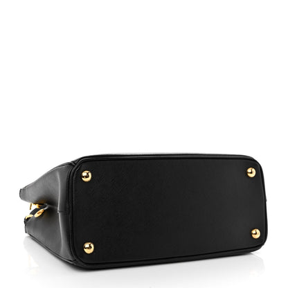 Prada Saffiano Small Galleria Double Zip Tote Black 4 of 10