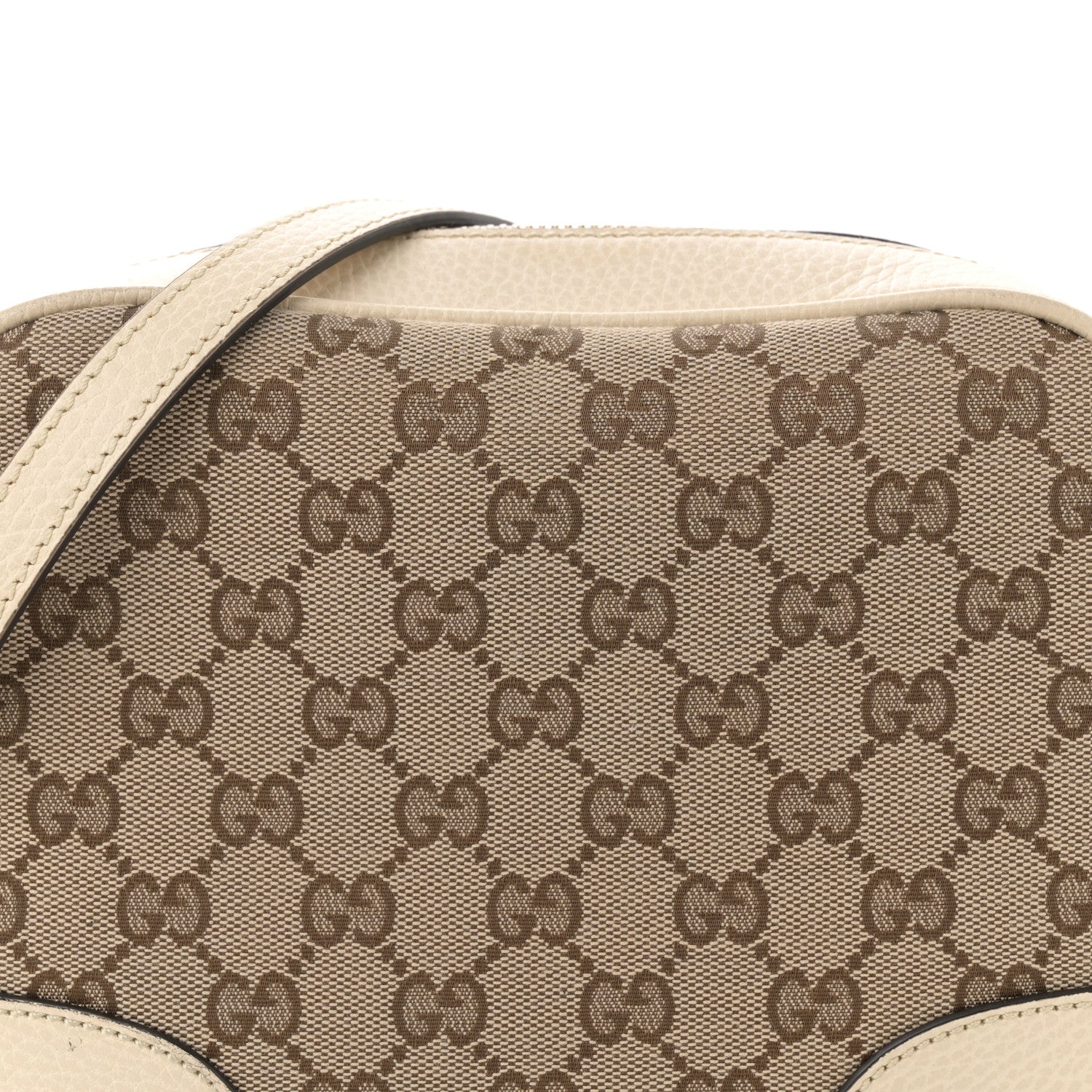 Gucci Monogram Dollar Calfskin Mini Bree Messenger Bag Beige Ebony Avoire Beige Ebony Avoire 8 of 14