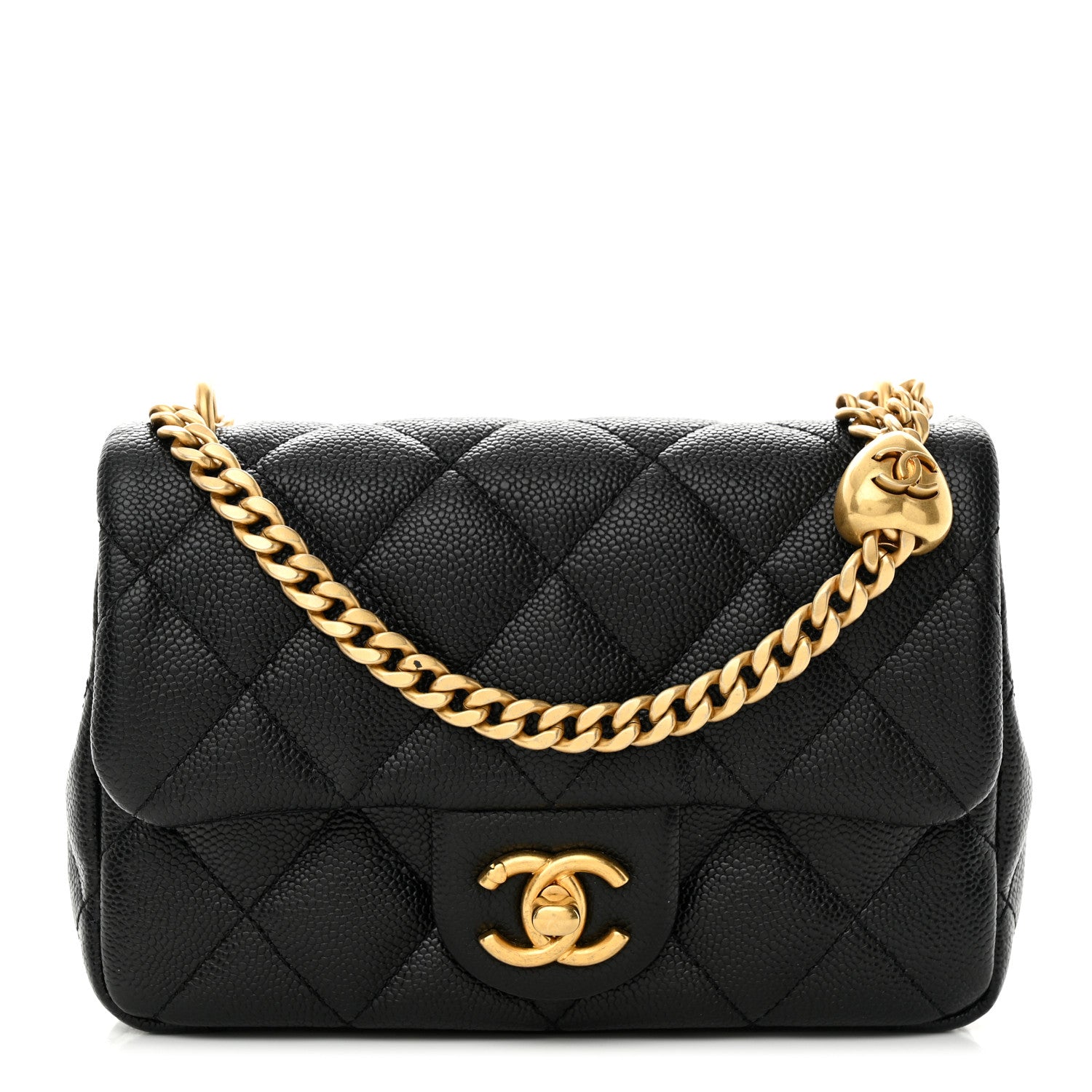 Chanel Caviar Quilted Mini Sweetheart Rectangular Flap Black 1 of 12