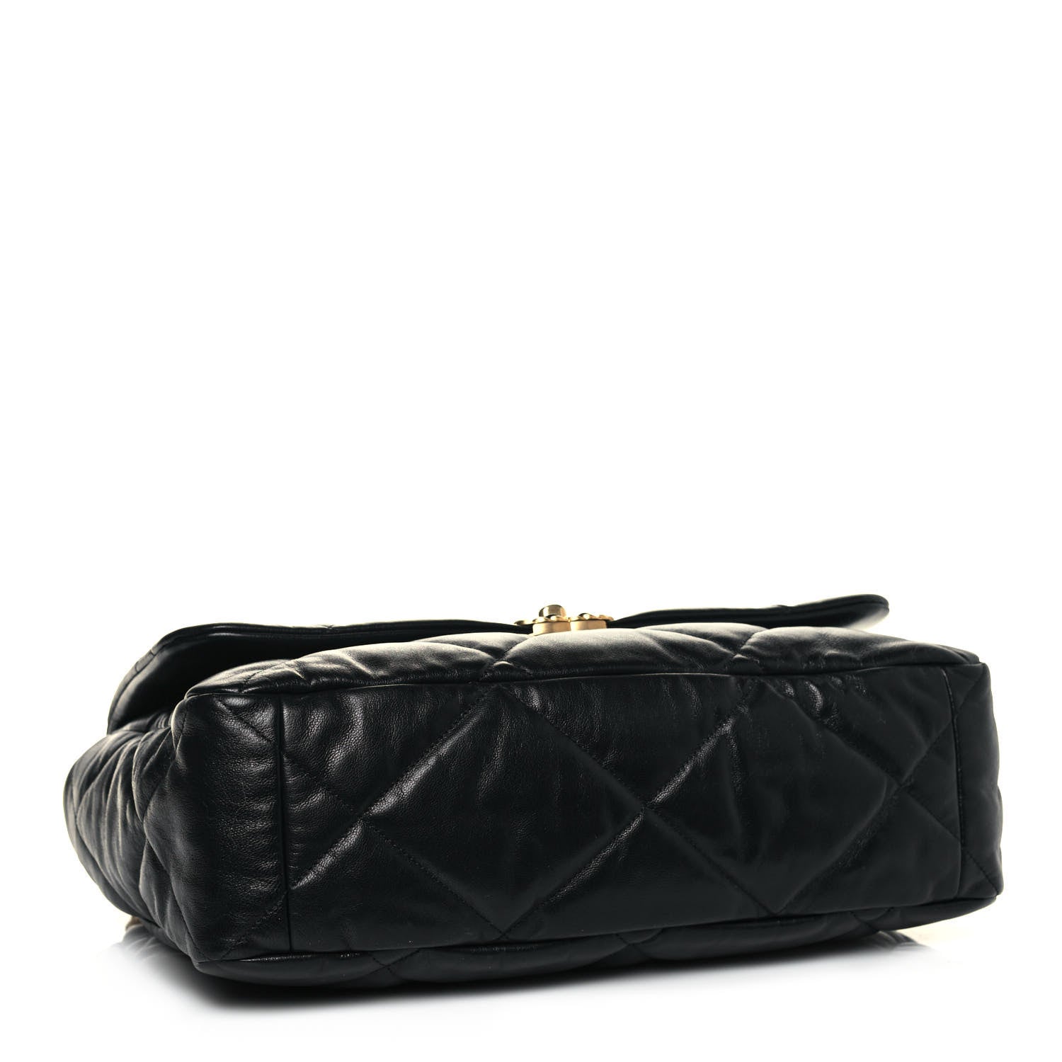 Chanel Goatskin Quilted Maxi Chanel 19 Flap Black 4 of 15