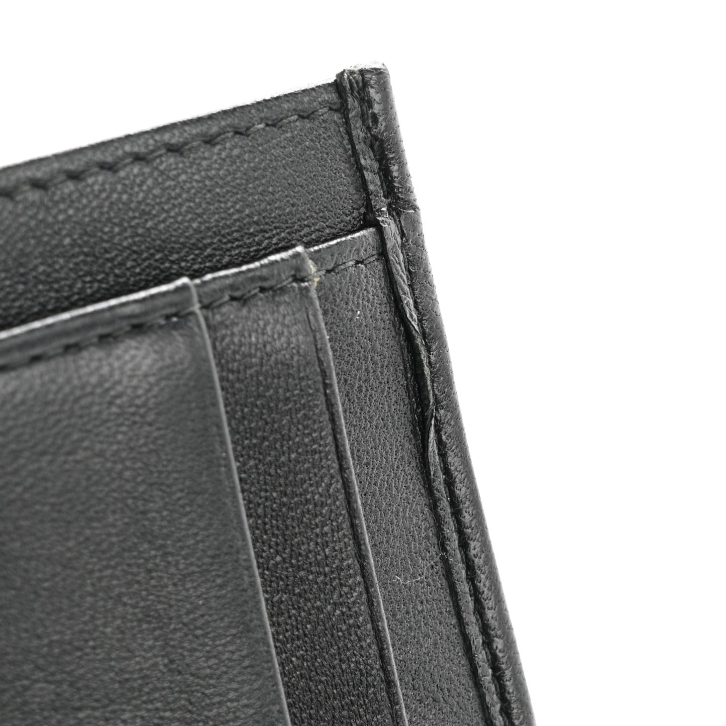 Nappa Matelasse Card Holder Black