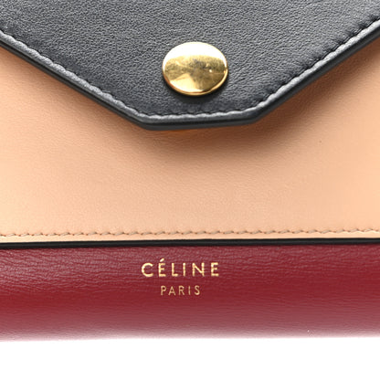 Celine Liege Calfskin Tri-Color Pocket Card Holder Multicolor 6 of 10