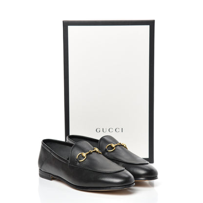 Gucci Lambskin Womens Brixton Horsebit Loafers 37.5 Black 9 of 9