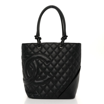 Chanel Calfskin Quilted Medium Cambon Tote Black 1 of 10