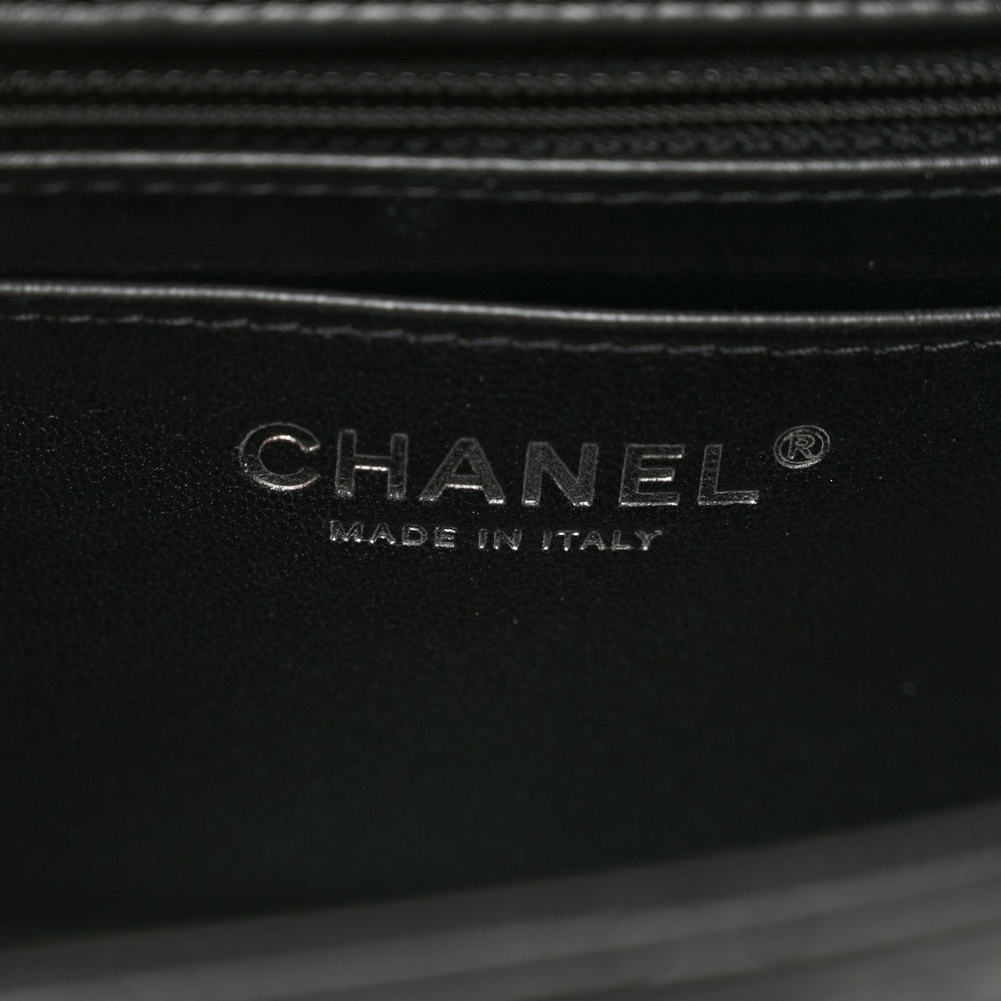 Lambskin Quilted Mini Square Flap Black