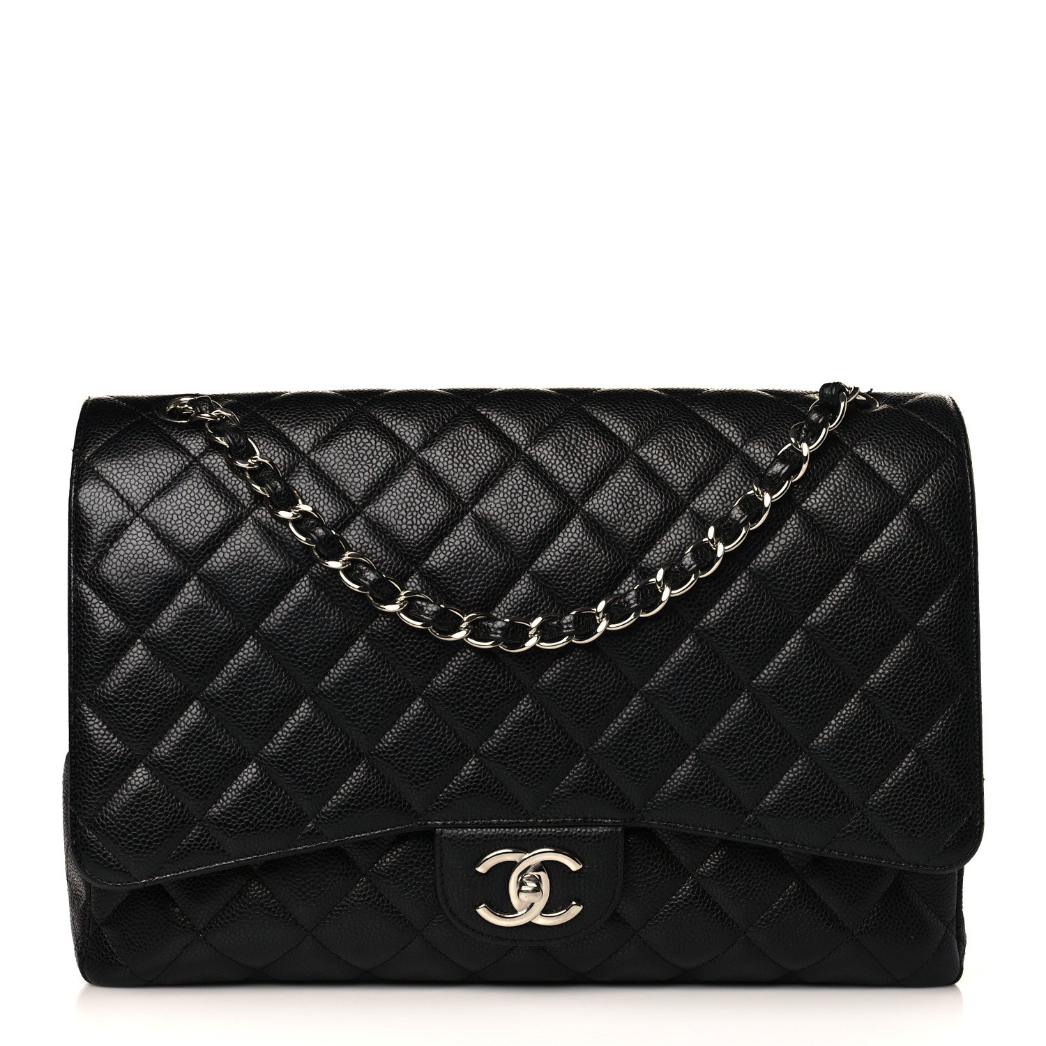 Chanel Caviar Quilted Maxi Double Flap Black 1 of 9