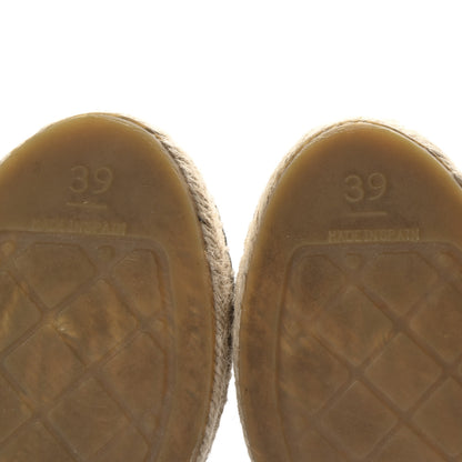 Chanel Lambskin CC Espadrilles 39 Black 6 of 9