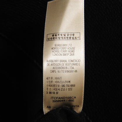 Burberry Grainy Calfskin House Check Medium Sycamore Hobo Black 8 of 8