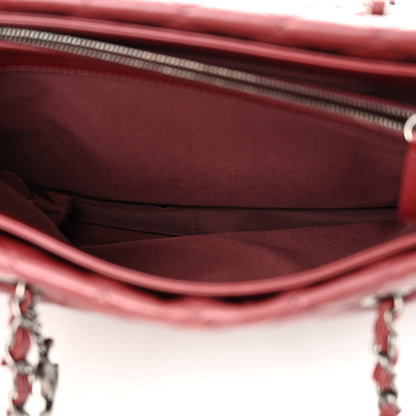 Chanel Caviar Quilted City Shopping Tote Dark Red 6 of 12