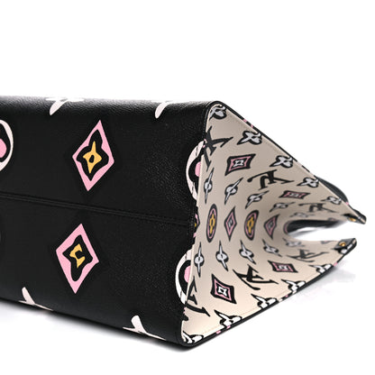 Louis Vuitton Monogram Giant Wild At Heart Onthego GM Black 8 of 9