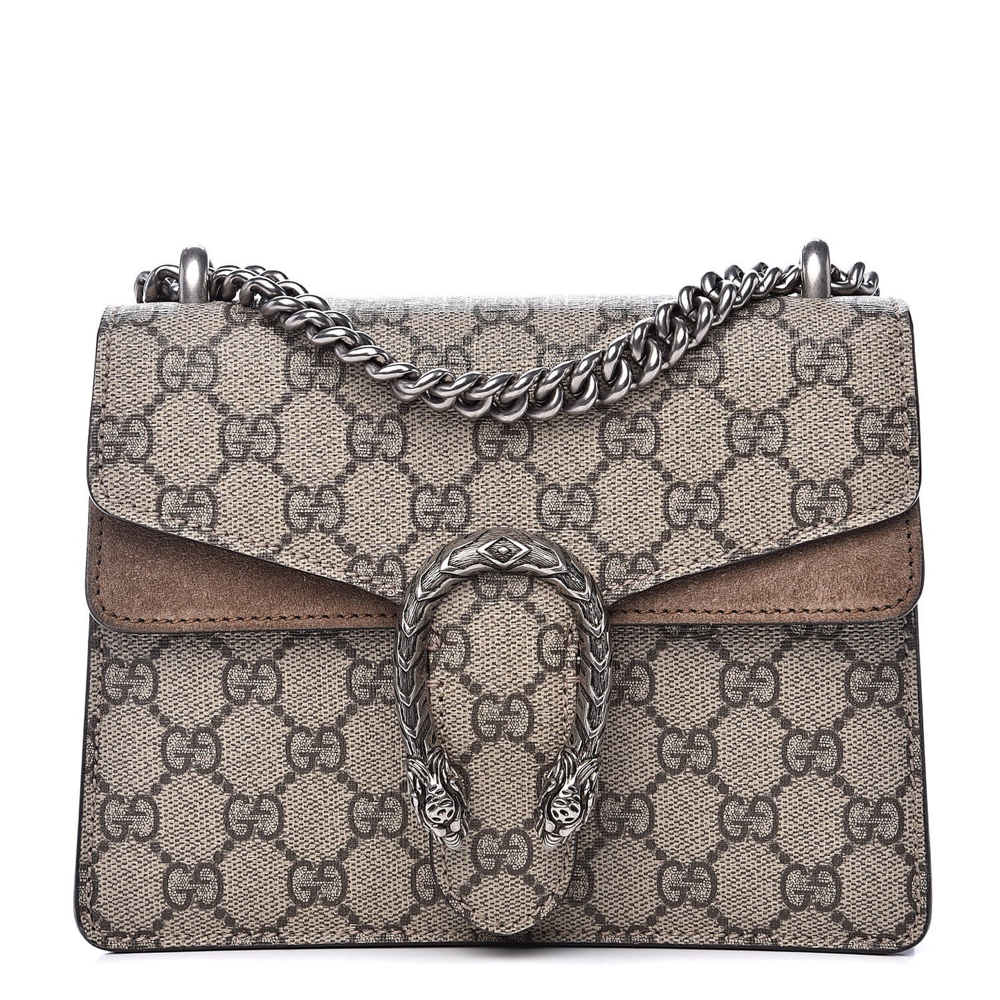 GG Supreme Monogram Mini Dionysus Shoulder Bag Taupe