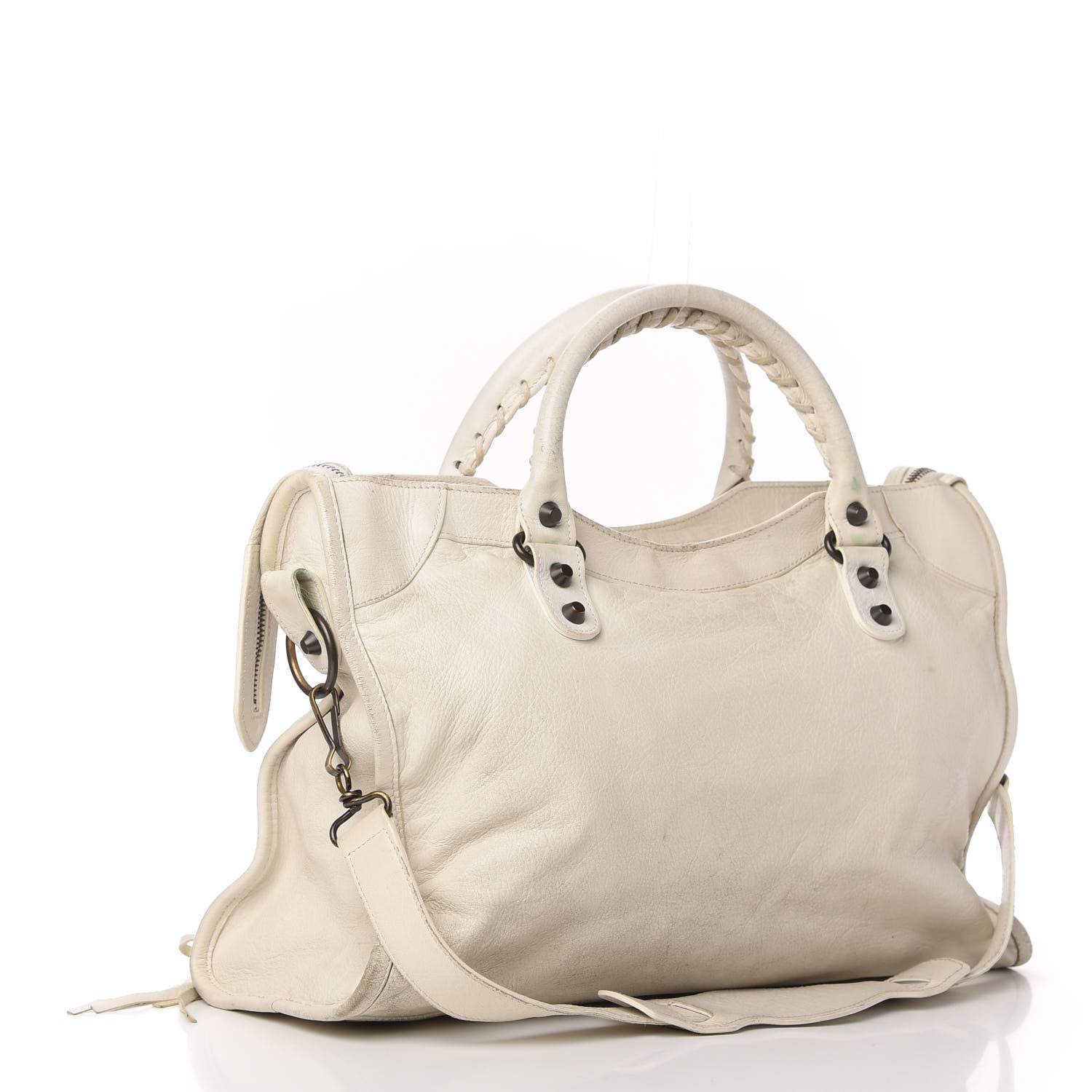 Balenciaga Agneau Classic Hardware City White Light 3 of 21